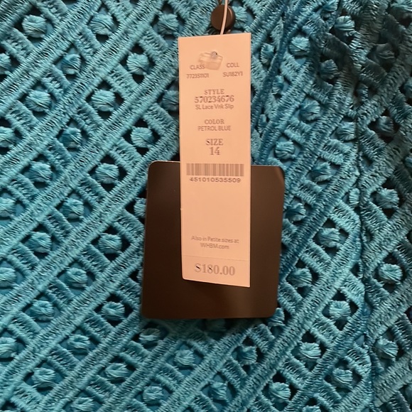 White House Black Market Blue Lace Dress - Picture 5 of 5